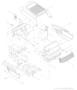 Hood Style 0 And 5 Diagram and Parts List for 13AD685G700 2004 Yard Machines Lawn Tractor